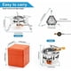 thumbnail image 2 of Estufa de camping, estufa de gas portátil plegable de 3500 W, quemador de gas antiviento con botón de encendido para senderismo, actividades al aire libre, picnic, barbacoa, senderismo y, 2 of 5