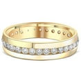 thumbnail image 2 of Pompeii 1 1/4ct Mens Diamond Channel Set Eternity Ring 18K Yellow Gold (H/I,SI2), 2 of 3
