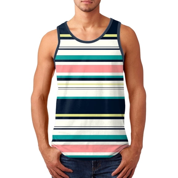 Sngxgn Men's Sleeveless Tank Tops Crewneck Solid Loose Fit Shirt(White,XXL)