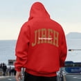 thumbnail image 4 of MHFRRA Sudadera con Capucha para Hombre, de Manga Larga, Informal, Cómoda, con Cordón Ajustable para Deportes Al Aire Libre y Uso Diario Rojo, 4 of 6