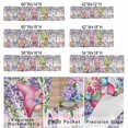 thumbnail image 3 of Spring Gnomes Window Valance for Kitchen, Watercolor Purple Blue White Floral Leaf Pink Plaid Wood Grain Rod Pocket Short Curtain for Small Windows, Light Filtering Decorative Valance, 54 x 18 Inch, 3 of 9