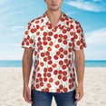 thumbnail image 4 of Goofa Tomato Hawaiian Shirt for Men, Unisex Summer Beach Casual Short Sleeve Button Down Shirts,Aloha Tropical Floral print shirt-Large, 4 of 9