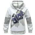 thumbnail image 2 of Dj Marshmello Niños Blanco 3d Impreso Jersey Conjunto Halloween Carnaval Fiesta Disfraz V, 2 of 3