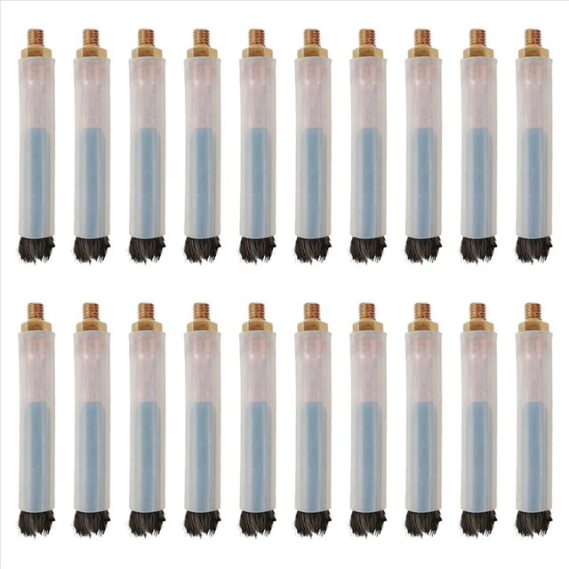 20X Cepillo de Limpieza de Soldadura de Fibra de Carbono con Rosca M8 Utilizado Limpiar Pasivado y Pulir Soldaduras de Acero Después de Soldadura TIG o MIG