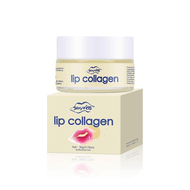 Masque de Sommeil pour les Lèvres, Masque pour les Lèvres au Collagène Nuit, Baume à Lèvres pour Réparation des Rides et Repulpant, Repulpant Hydratant pour les Lèvres Nourrir, Hydrater et Lisser les Lèvres