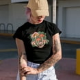 thumbnail image 2 of Create Your Own Magic, Walk Your Own Path, Retro Boho Mushroom Art Merch Gift, Military Green T-Shirt, 3XL, 2 of 5