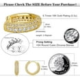 thumbnail image 2 of Hoop Earrings Lightweight Mens Huggie Earrings for Women 14K Gold Plated Small Cartilage Diamond Silver CZ Earrings Hoop, 2 of 8