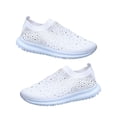 thumbnail image 4 of Sonducket Zapatillas planas de malla para mujer, zapatos ostentosos, zapatillas deportivas informales con diamantes de imitación, zapatillas Type2 NO2, 4 of 6