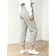 thumbnail image 3 of Women's Drawstring Joggers - Casual High Waisted Sweatpants with Pockets, Soft Relaxed Fit Athletic Lounge Pants, Ankle Cuffed Tapered Leg Workout Trousers for Running, Gym, Yoga & Daily Wear, 3 of 6