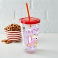 thumbnail image 4 of CafePress - Peppa Pig: Fantasy And Fun! - 16 Ounce Classic Clear Insulated Double Wall Tumbler Cup with Lid Straw , Reusable, 4 of 5