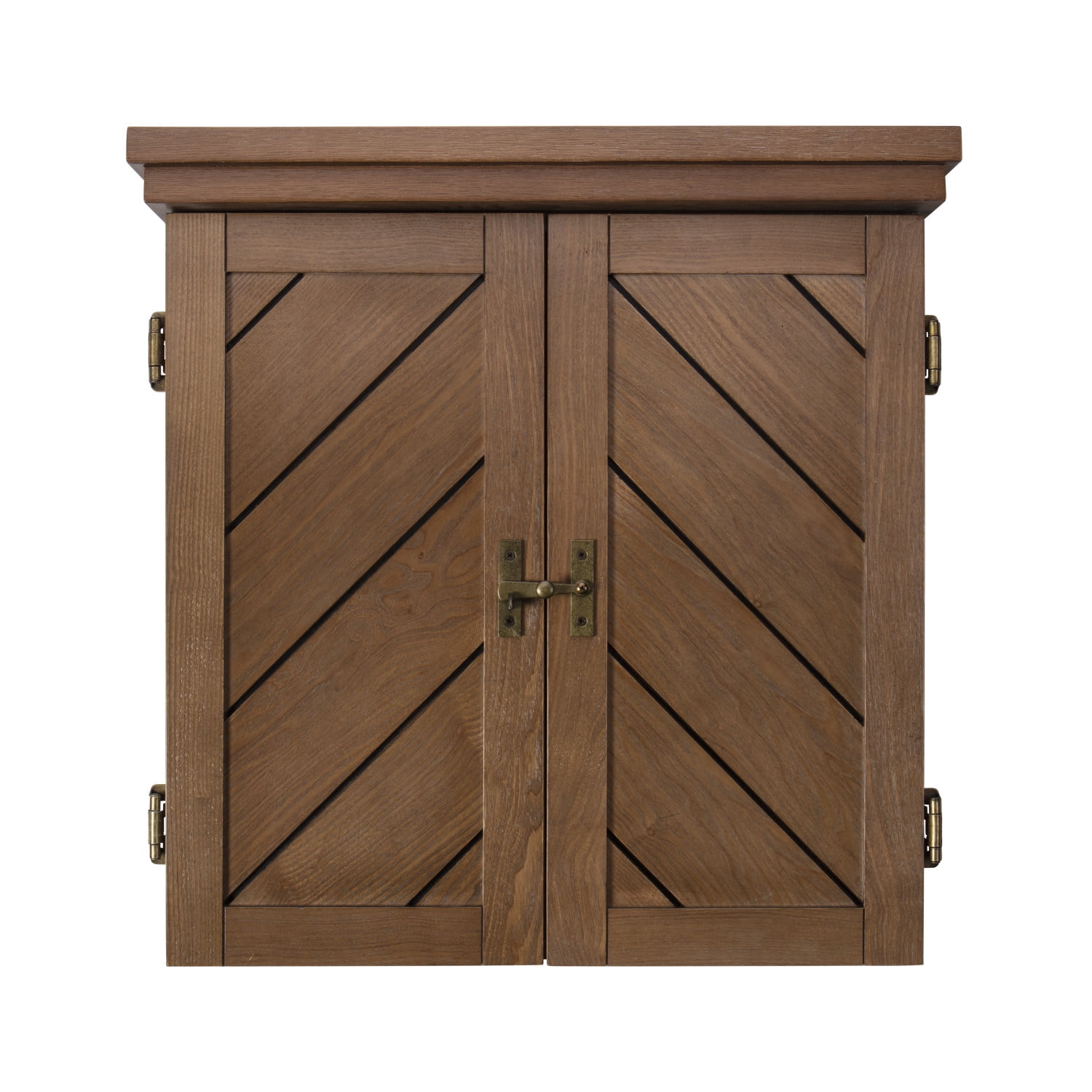 American Legend Charleston Bristle Dartboard Cabinet Set - Includes 18” dartboard and 6 steel tip darts