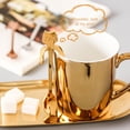 thumbnail image 4 of Queroig Cat Spoon Coffee Teaspoon Stainless Steel Hanging Cup Tea Spoon for Drink Mixing Cute Cat Shape Milkshake Jam Spoon Coffee Lover Gift, 4 of 7