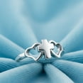 thumbnail image 3 of Cross & Heart Baptism Ring 925 Sterling Silver Christian Jewelry Gift for Her, 3 of 5