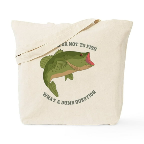 CafePress - To Fish Or Not To Fish Tote Bag - Unisex Canvas Tote Bag, Beige, 1-Piece