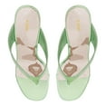 thumbnail image 4 of YDN Women Open Round Toe Flip Flops Slip On Wedge High Heel Slides Sandals Casual Dress Thong Shoes Size 4 Green, 4 of 4