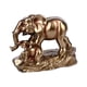 thumbnail image 2 of Estatua de elefante para decoración del hogar, escultura animal para sala de estar. familia de dos, 2 of 9