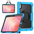 thumbnail image 2 of Case for Samsung Galaxy Tab S11 Ultra 14.6 inch 2025, 360 Rotating Stand Handle Pencil Holder Shoulder Strap Heavy Duty Shockproof Cover, Sky Blue, 2 of 7