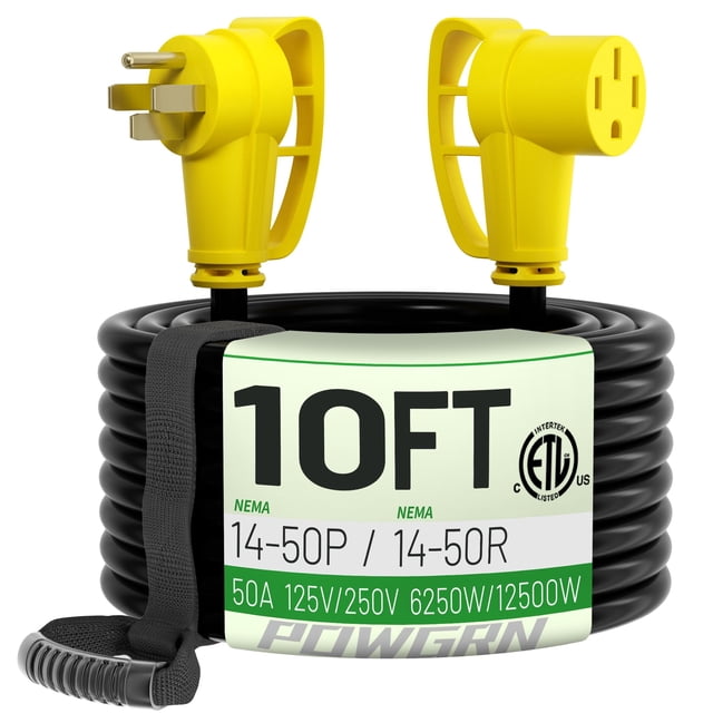 Cable de extensión POWGRN NEMA 14-50 50 A 3 m impermeable