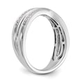 thumbnail image 6 of 14K White Gold Ring Band Wedding Diamond Round , Size 6, 6 of 7