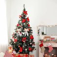 thumbnail image 5 of Christmas Transparent Glowing Bow Christmas Tree Decor Xmas Ornament With Light Ribbon Bow，sliver, 5 of 5