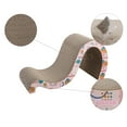 thumbnail image 5 of THE LICKER STORE Kona 27" Modern Cardboard Double-Sided Wave Cat Scratcher with Catnip, Pattern Party, CSR1013D, 5 of 7