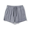 thumbnail image 4 of Afuyipoi Men's Running Shorts, Elastic Waist 3-Inch Quick Dry Outdoor Shorts with Mesh Lined Gray L, 4 of 5