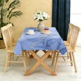 thumbnail image 5 of Rectangular Tablecloth 60x84 Inch – Waterproof Polyester Printed Table Cover, Wrinkle Resistant, Washable for Kitchen & Dining, Marble Liquid Print, 5 of 6