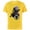 Yellow, variant on Marvel Black Panther Wakanda Tech Suit and Panther Mask Icon - Short Sleeve Cotton T-Shirt for Adults - Customized-Black