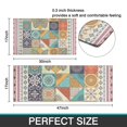 thumbnail image 7 of Multicolor Ethnic Floral and Butterfly Pattern Kitchen Rugs Sets Of 2,Anti Fatigue Kitchen Mat Rugs Non Slip Washable,Decorative Kitchen Floor Mats for Kitchen,Sink,Laundry,17"x30"+17"x47", 7 of 7