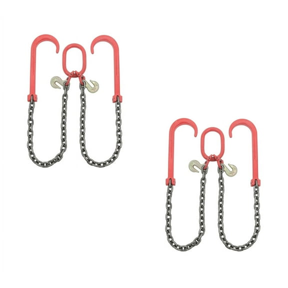 (2 Pack) G80 Recovery V Chain 3/8" x 3'  Legs
