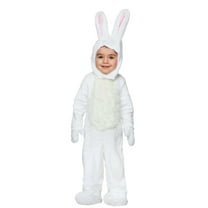 Open Face White Bunny Costume for Toddlers