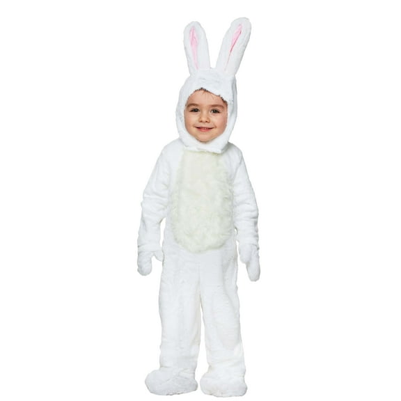 Open Face White Bunny Costume for Toddlers