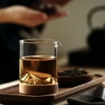 thumbnail image 5 of Whiskey Glass Mountain Wine Glass Teacups with Wooden Bottom - Infusing Coffee, Milk, Tea, 5 of 5