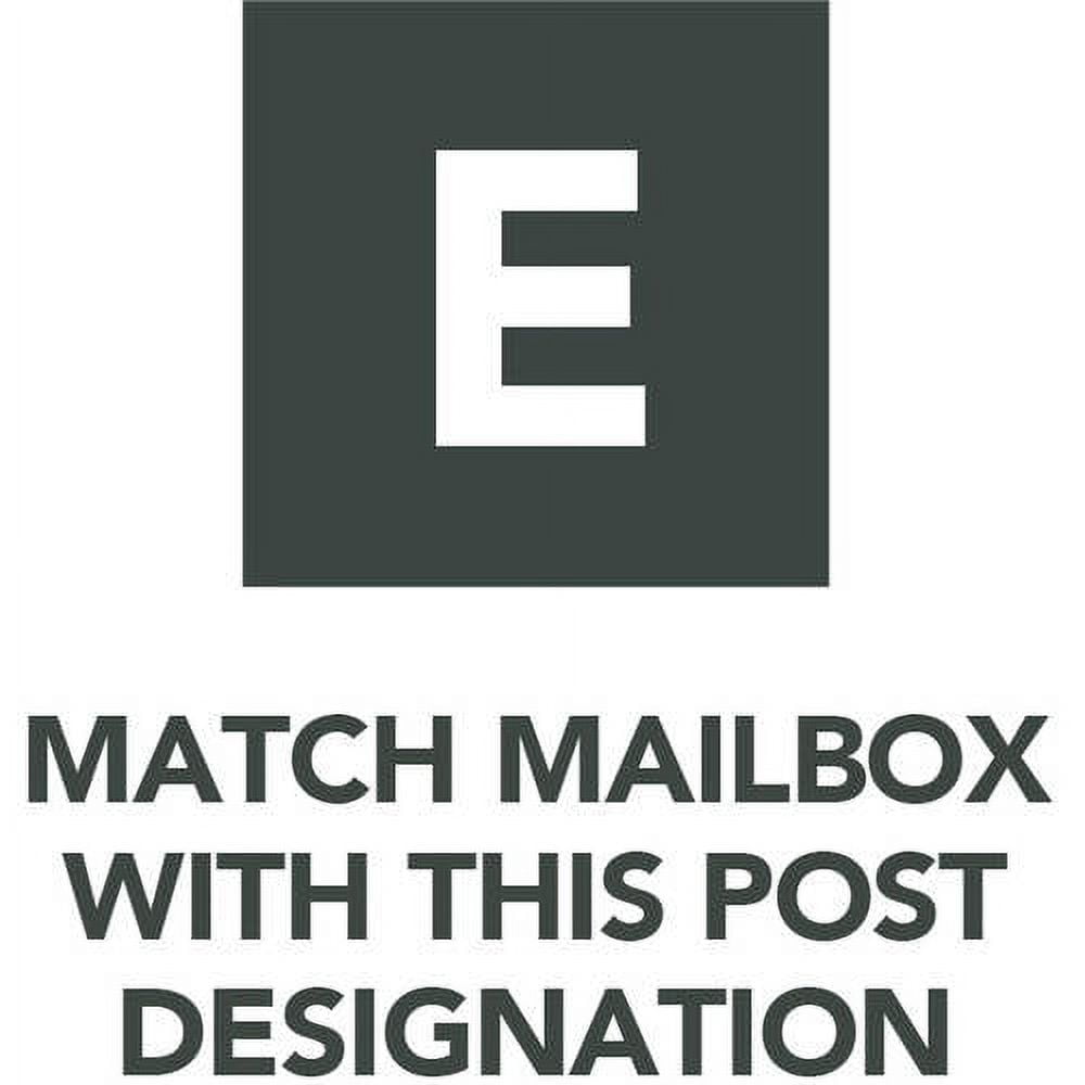 Gibraltar Mailboxes Patriot Medium, Plastic, Post-Mount Mailbox, Black, GMB505B01