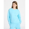 thumbnail image 2 of No Boundaries Oversized Fleece Sweatshirt with Long Sleeves, Women's XXS-4X, 2 of 5