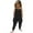 Black, variant on GERsome Toddler Baby Girls Casual Jumpsuits Loose Casual Sleeveless Spaghetti Strap Rompers Long Pants with Pockets for 1-6 Years（Size 1-2 Years/Blue)