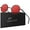 Black Frame Red Lens, variant on Round Sunglasses Retro 70s Polarized Hippie Lennon Metal Frame Men Women