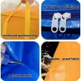 thumbnail image 3 of ABPETE Extra Large Heavy Duty Storage Bag，Storage Bags for Clothes，Extra Large Moving Bags with Zippers & Carrying Handles (Yellow, 240L), 3 of 7