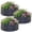 Deep Grey, variant on Land Guard 3 Pack 2x2x1ft Raised Round Garden Beds Outdoor, Easy Assembly Durable 1ft Tall Galvanized Metal Planter Box silvery
