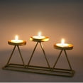 thumbnail image 2 of 1Pc Geometric Candle Holders for Pillar Candle Metal Wire Candlesticks Vintage Candle Stick Holder Stands Decor Candles Holder Table Centerpiece for Living Room Dining Room Fireplace, 2 of 7
