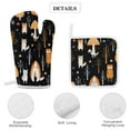 thumbnail image 4 of Small Animals Oven Mitts And Pot Holders Sets of 4 Oven Gloves Set Potholders for Kitchen Cooking Baking Grilling Anti Scald Hot Pads And Heat Resistant, 4 of 6