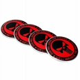 thumbnail image 4 of Xotic Tech 4 x 56.5mm Punisher Rock Skull Emblem Car Wheel Center Cap Decor Cover Sticker, 4 of 8
