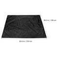 thumbnail image 2 of SKISUNO Canopy Tent Mats Black 210T Oxford Cloth for Adults 1 Set, 2 of 8