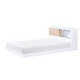 Lexicon Asker Wood Full Bookcase Bed in 2-Tone Finish (White and ...