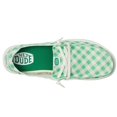 thumbnail image 2 of Zapatos para Mujer HEYDUDE Wendy Shamrock Cuadros Vichy Verde Talla 7 M, 2 of 7