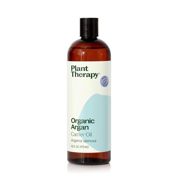 Plant Therapy Aceite de argán orgánico por USDA Virgen de primera presión para rostro, cabello, piel, uñas y cutículas, 16 oz