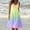 Yellow, variant on Isvgxsz Plus Size Summer Dresses Womens Fashion Holiday Summer Casual Dresses Round Neck Gradient Print Sleeveless Party Beach Dress Soft Satiny Green