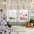 thumbnail image 5 of 2 Pack Valances for Window, Rustic Coastal Short Curtains for Kitchen Bedroom Living Room, Sea Nautical Summer Beach Starfish Coral Rod Pocket Small Window Treatment Valance Drapes 54 x 18 Inch, 5 of 8