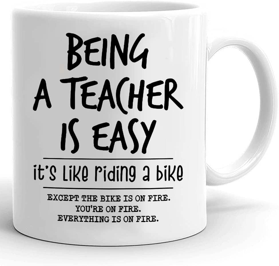 Being Teacher Is Easy It's Like Riding A Bike Mug, Gifts For Teacher ...