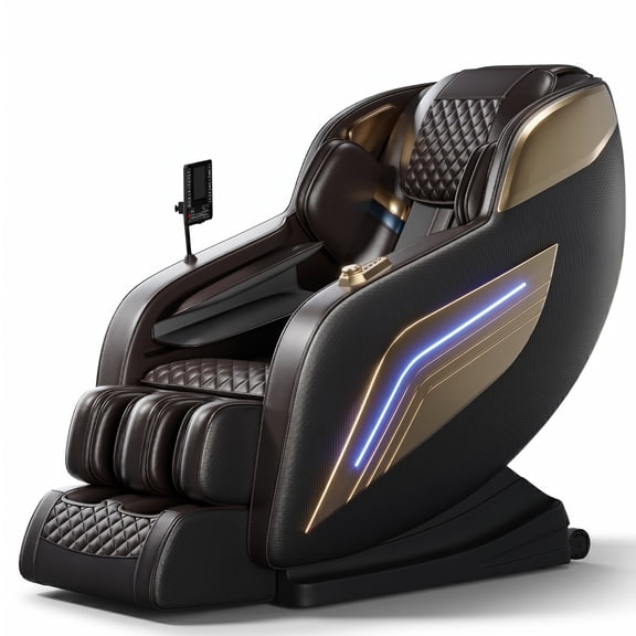 58" SL Track 4D Smart Massage Chair with AI Body Scanning, Zero Gravity, Heated Back & Legs, Bluetooth Speakers – Full Body Air Compression for Home Spa Relaxation